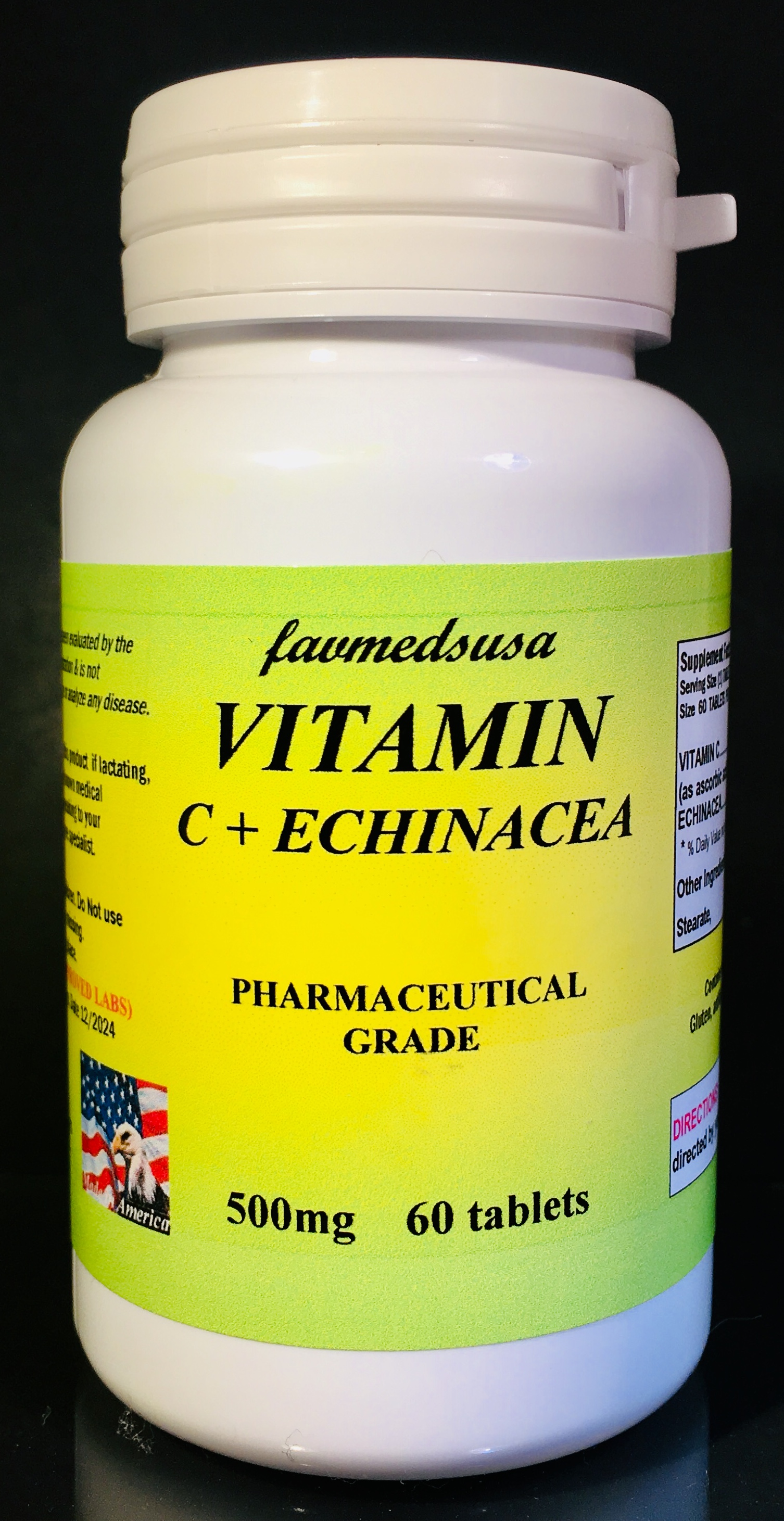 Vitamin C 500mg + Echinacea - 60 tablets